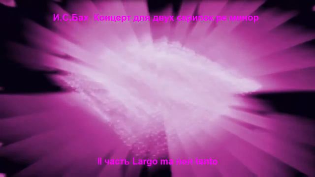 И.С.Бах Концерт для двух скрипок и струнных. II часть концерта для двух скрипок И.С.Баха. смотреть онлайн
