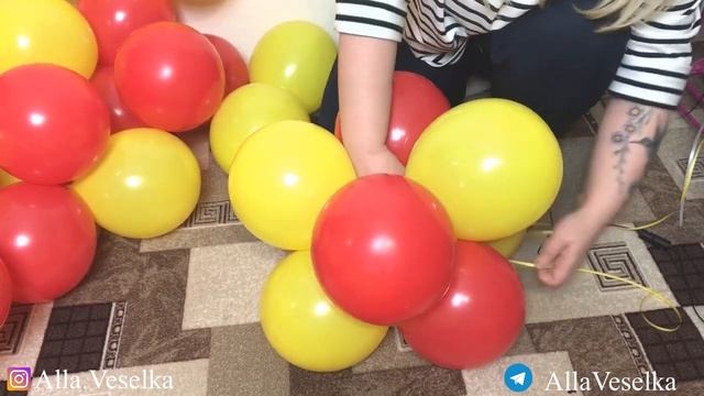 Как я делала гирлянду из шаров.  Вся правда.