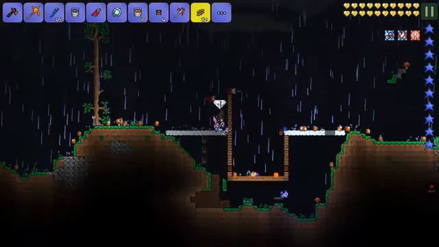 TERRARIA BLOOD MOON AFK FARM!! смотреть онлайн