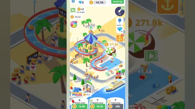 Idle Aqua Park (Level 8) Android Gameplay