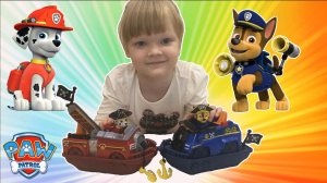 Щенячий патруль игрушки. Paw Patrol Щенячий морской патруль, корабли Гонщик и Маршал. Распаковка