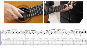TUTO - MARIA HELENA (Score + tab) FingerStyle Guitar