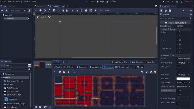 Auto Tile in Godot 3.2 смотреть онлайн