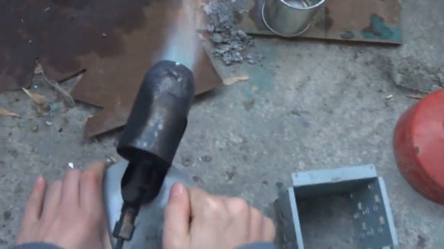 как расплавить алюминий с помощью паяльной лампы смотреть онлайн