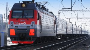 Железнодорожный транспорт - Поезда. Электрички. Грузовой поезд и тепловоз в видео для детей