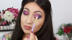 ♡ Pink, Violet and Black Smokey Eye | Bright & Colorful Makeup TUTORIAL ♡ (English)