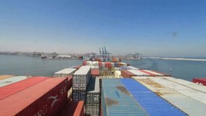 Прибытие судна (контейнеровоза)в Египет( Порт Александрия)CMA CGM MOLIERE arrival to Alexandria