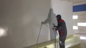 Механизированная покраска стен ооо отделка-микс краска  бенжамин моор