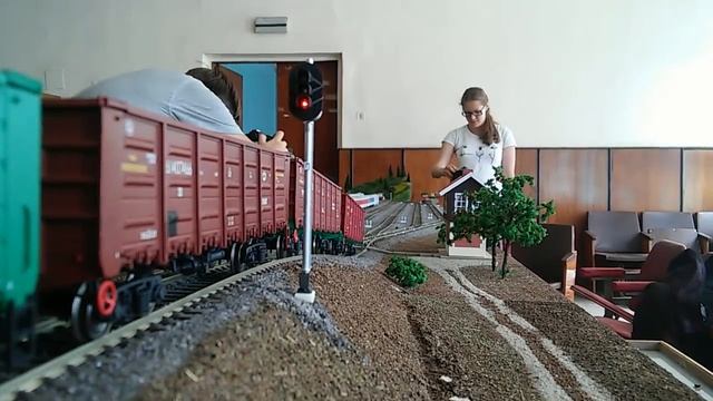 Макет сортировочной горки. смотреть онлайн