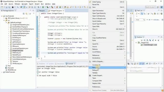 Java Tutorials : Integer Class Methods [Integer.MAX_VALUE(),Integer.MIN_VALUE(),etc] смотреть онлайн