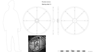 Штурвал. Чертёж. Steering wheel G. Drawings.
