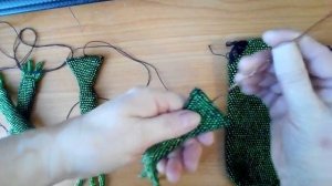 Сумочка-лягушка из бисера.Часть 4. Готовы все детали.