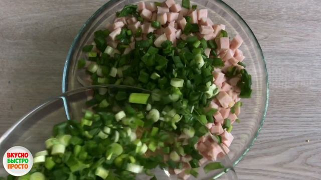 КОГДА ГОСТИ НА ПОРОГЕ. Вкусный и простой САЛАТ С ВЕТЧИНОЙ (рецепты на праздничный стол)