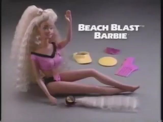 1989 Реклама  куклы Барби Маттел на пляже