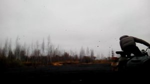 Мотоцикл урал с мотором от мотоблока 6.5 сил. Кручу пятаки на разных передачах. Бездорожъе