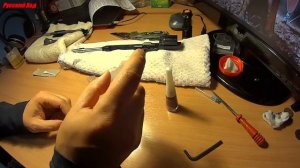 Установка эргономичной насадки на рычаг затвора ВЕПРЬ-12 МОЛОТ