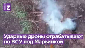 Наши ударные дроны отрабатывают по ВСУ под Марьинкой / Известия