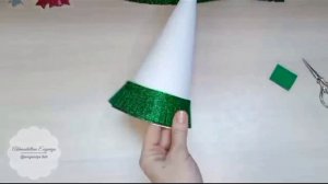 Поделка к новому году. Ёлочка из фоамирана