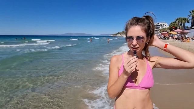 ТУРЦИЯ 2022/ЖЕНСКИЙ ПЛЯЖ в Кушадасы/Ladies Beach Kusadasi/Цены в магазинчиках на набережной смотреть онлайн