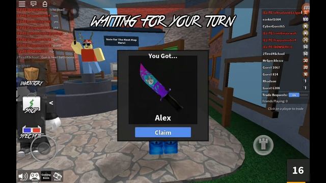 ROBLOX murder mystery 2 ALL KNIFE CODES! смотреть онлайн