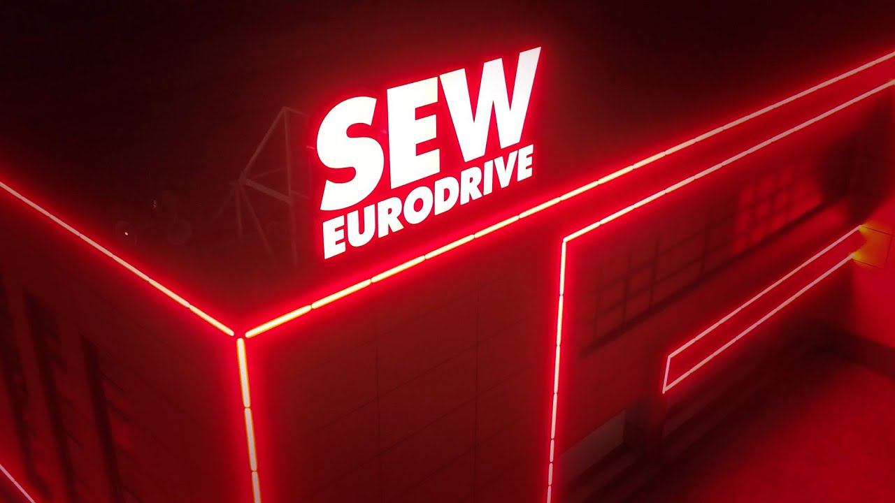 Архитектурное освещение фасада SEW-Eurodrive