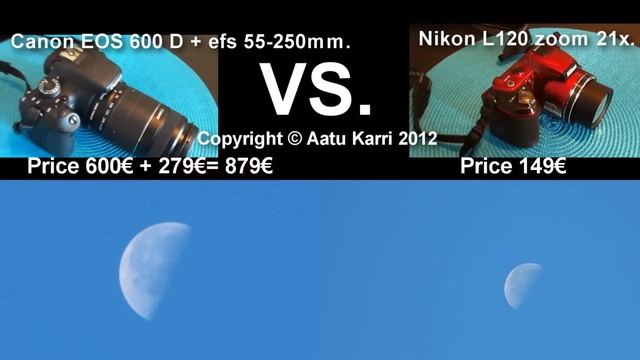 Canon EOS 600 D vs. Nikon L120 21x zoom part 1 смотреть онлайн