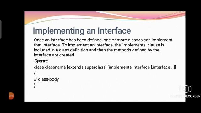 CS3391 INTERFACES IN JAVA смотреть онлайн