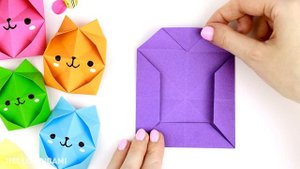 Оригами Pop It Котик из бумаги | Origami Paper Pop It | DIY TikTok Fidget Toy | Антистресс игрушка