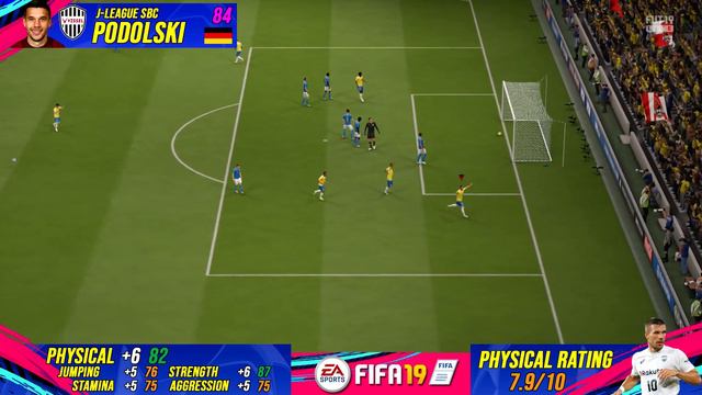 FIFA 19 SBC 84 PODOLSKI REVIEW  J-LEAGUE SBC 84 PODOLSKI w DETAILED PERFORMANCE STATS