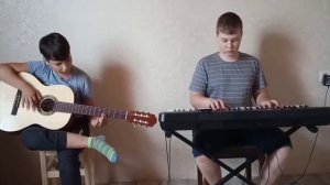 КАВЕР НА BELIEVER! ДУЭТ ГИТАРЫ И ПИАНИНО!
