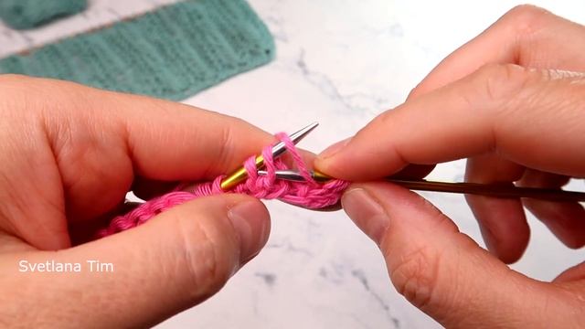 Простой Узор Спицами. Раппорт Узора 1 ряд! Вязание простых узоров МК