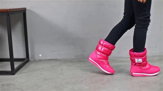 Mudipanda/детские зимние сапоги для девочек; нескользящие бархатные хлопковые водонепроницаемые смотреть онлайн