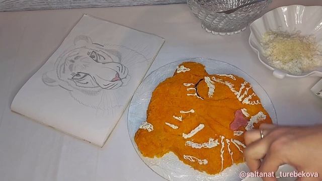 ОЛИВЬЕ САЛАТЫ ТИГР?бейнесін де #тигр #салатсалат тигр на новый год 2022 смотреть онлайн