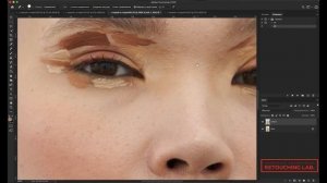 Процесс ретуши BEAUTY в Adobe Photoshop.