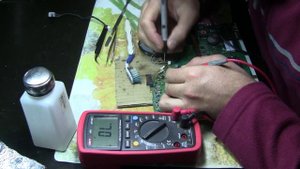 ASUS X55A Выгорел MOSFET (n-канал) A5 GNB это P0903BEA по 19v линии. MOSFET Burned replace