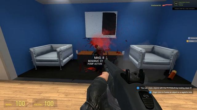 Garry's Mod Мод на кровь смотреть онлайн