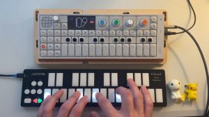 op-1 sampling and jamming in 7/8 with the endless sequencer!