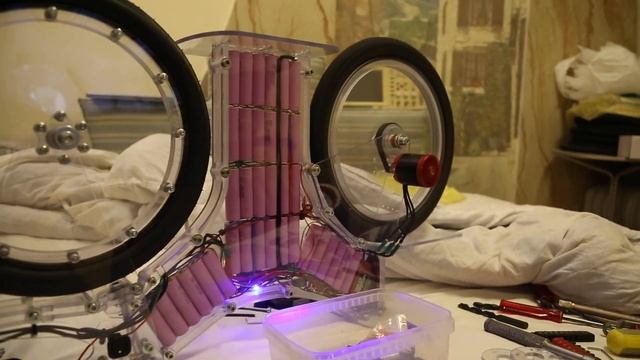 электроцикл, тест привода. testing belt drive of electric cycle смотреть онлайн