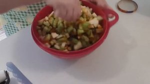 Майский пирог из ревеня и яблока!Повтор.