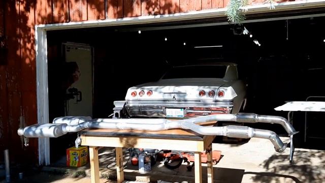 1965 Impala gets Exhaust and the 409's first start up! смотреть онлайн