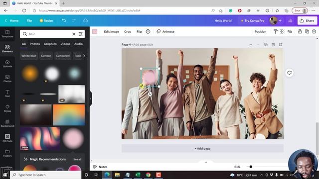 How to Blur Part of an Image or Picture Online Using Canva | Blur Faces In Canva смотреть онлайн