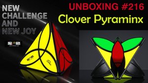 Unboxing №216 QiYi Clover Pyraminx. Обзор