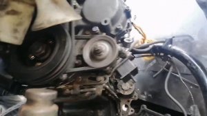 engine mounting /installation  || mitsubishi 4d32