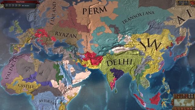 One Thousand Years of Conflict | Shattered World Mod | EU4 AI Only Timelapse смотреть онлайн