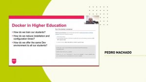 Webinar: Use of Docker for teaching Computer Sciences subjects in Higher Education