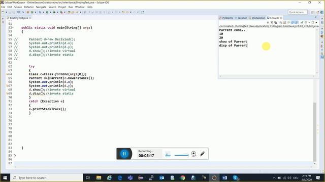 Core Java Online Training Session 90 | Java Tutorial in Hindi | Java Tutorial For Beginners смотреть онлайн