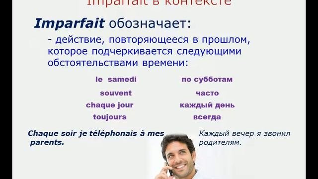 Прошедшее простое время (Imparfait). Грамматика французского языка