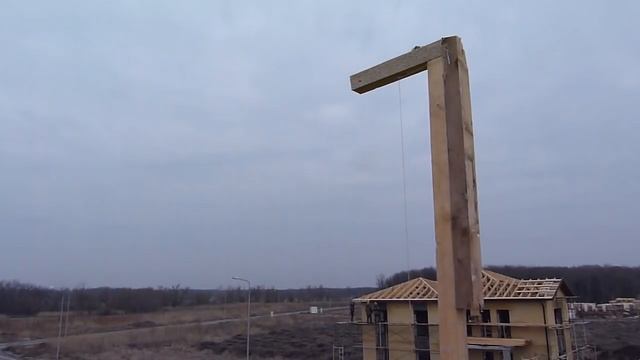 Фронтон из кирпича. Выставляем маяки. Не про газосиликат. смотреть онлайн