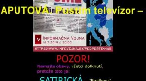 Čaputová v závere (satirická "Emilkova" hyperbola) - InfoVojna 16.7.2019