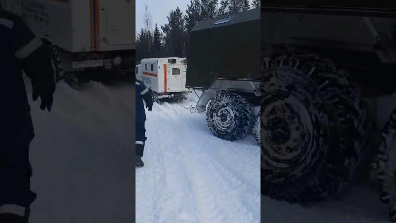 ГАЗ 66 ВЫТАЩИЛ УРАЛ 4320 #газ66 #бездорожье #урал4320 смотреть онлайн